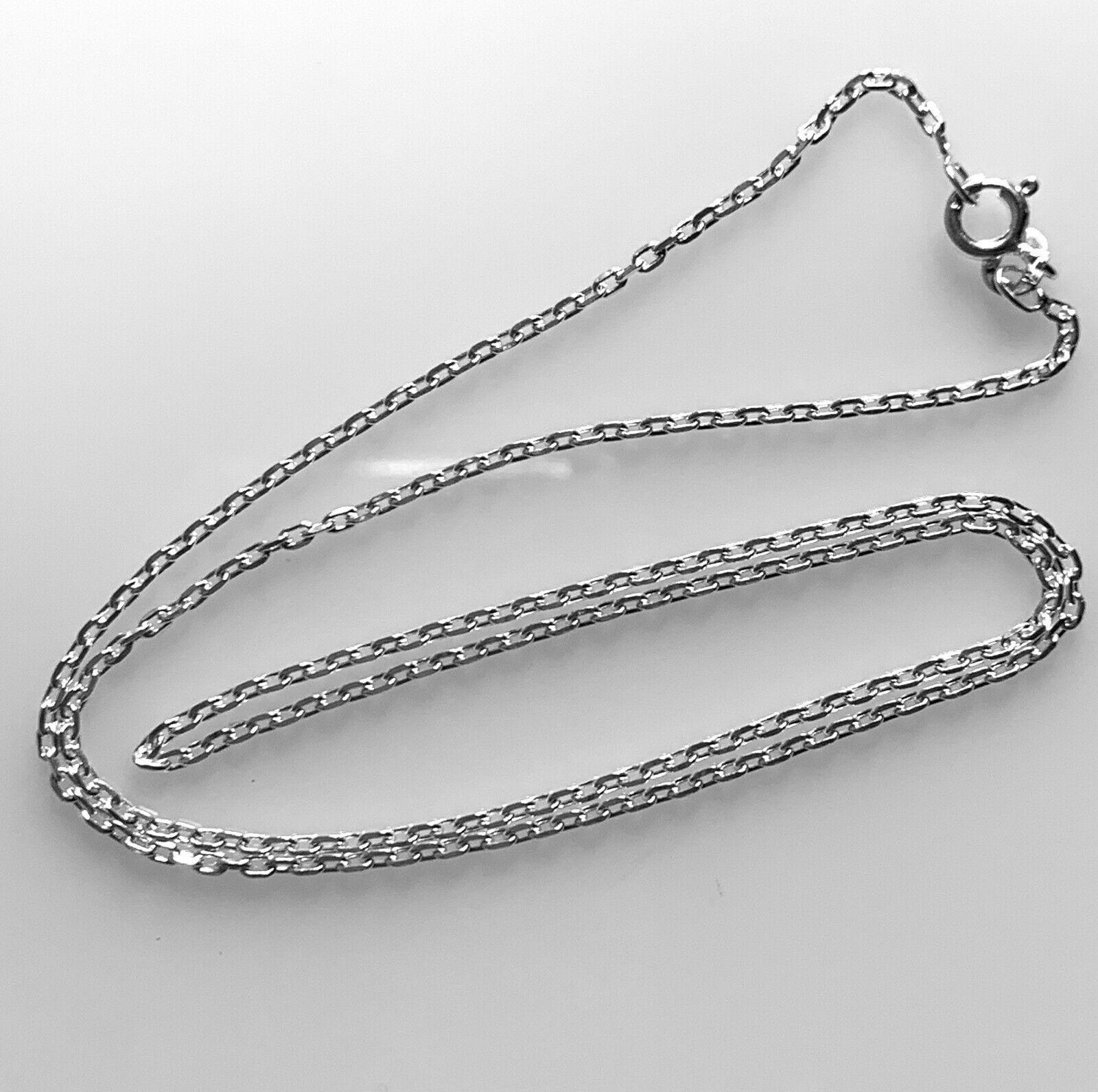 925 Sterling Silver Solid 18 Inch Oval Link Belcher Cable Chain Necklace 2mm 3g