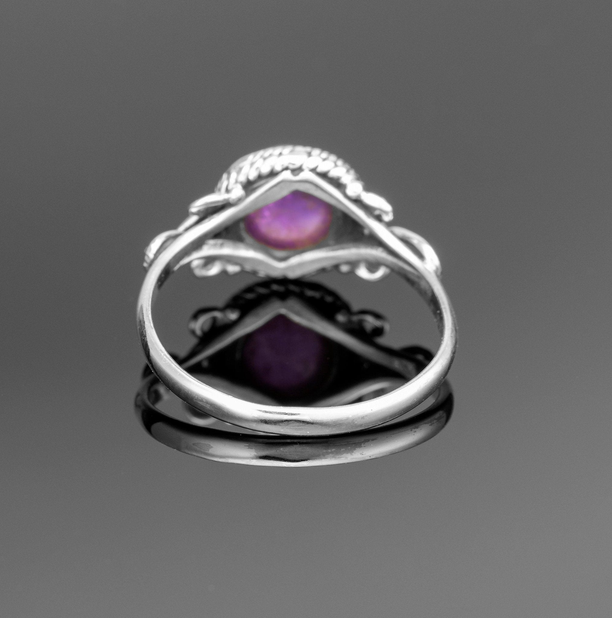 Amethyst 925 Sterling Silver Ladies Gemstone Jewellery Ring Gift Boxed For Her Jewelry