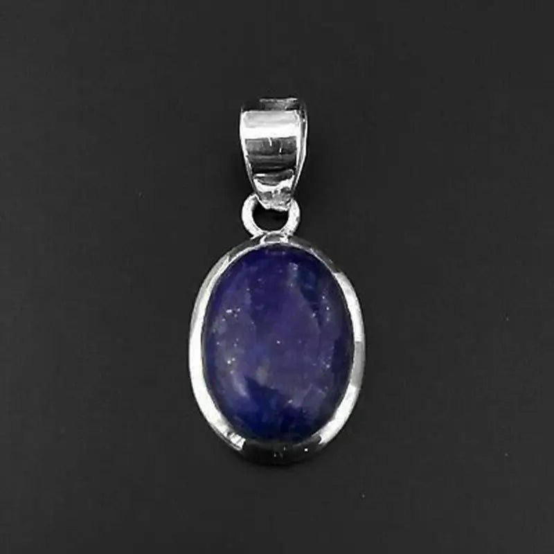 Lapis Lazuli 925 Sterling Silver Gemstone Pendant Necklace Jewellery Gift Box